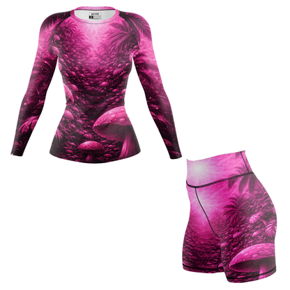 Pink Paradise Women's BJJ Rash Guard