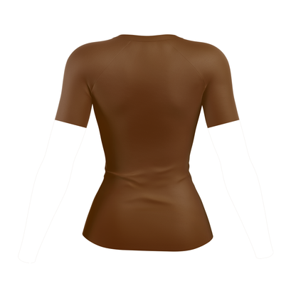Mocha Women's BJJ Rash Guard