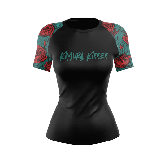 Kimura Kisses Women's BJJ Rash Guard - Shortsleeve