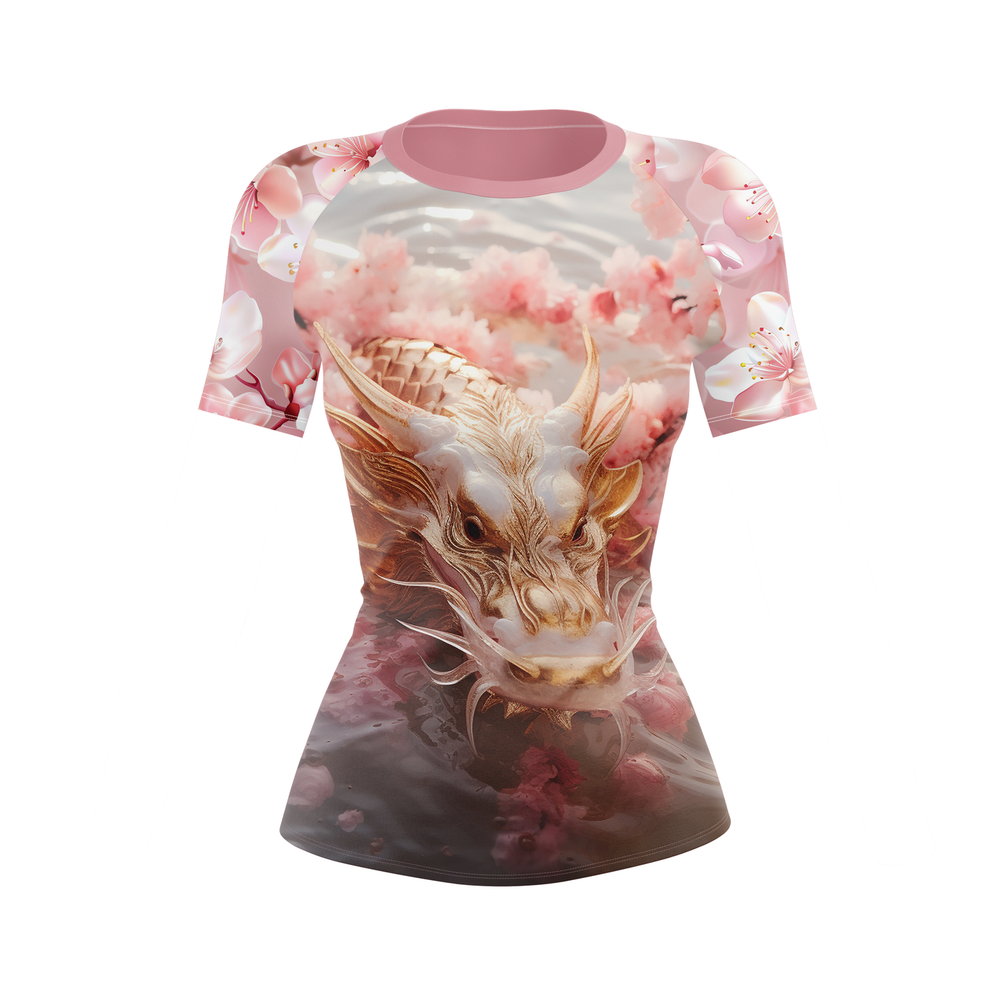 Cherry Blossom Fury Women’s BJJ Rash Guard - Shortsleeve