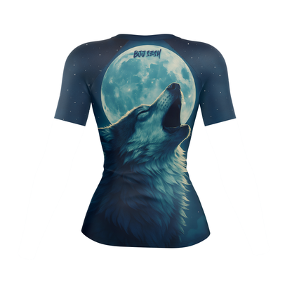 Lone Wolf Women's BJJ Rash Guard - Short Sleeve