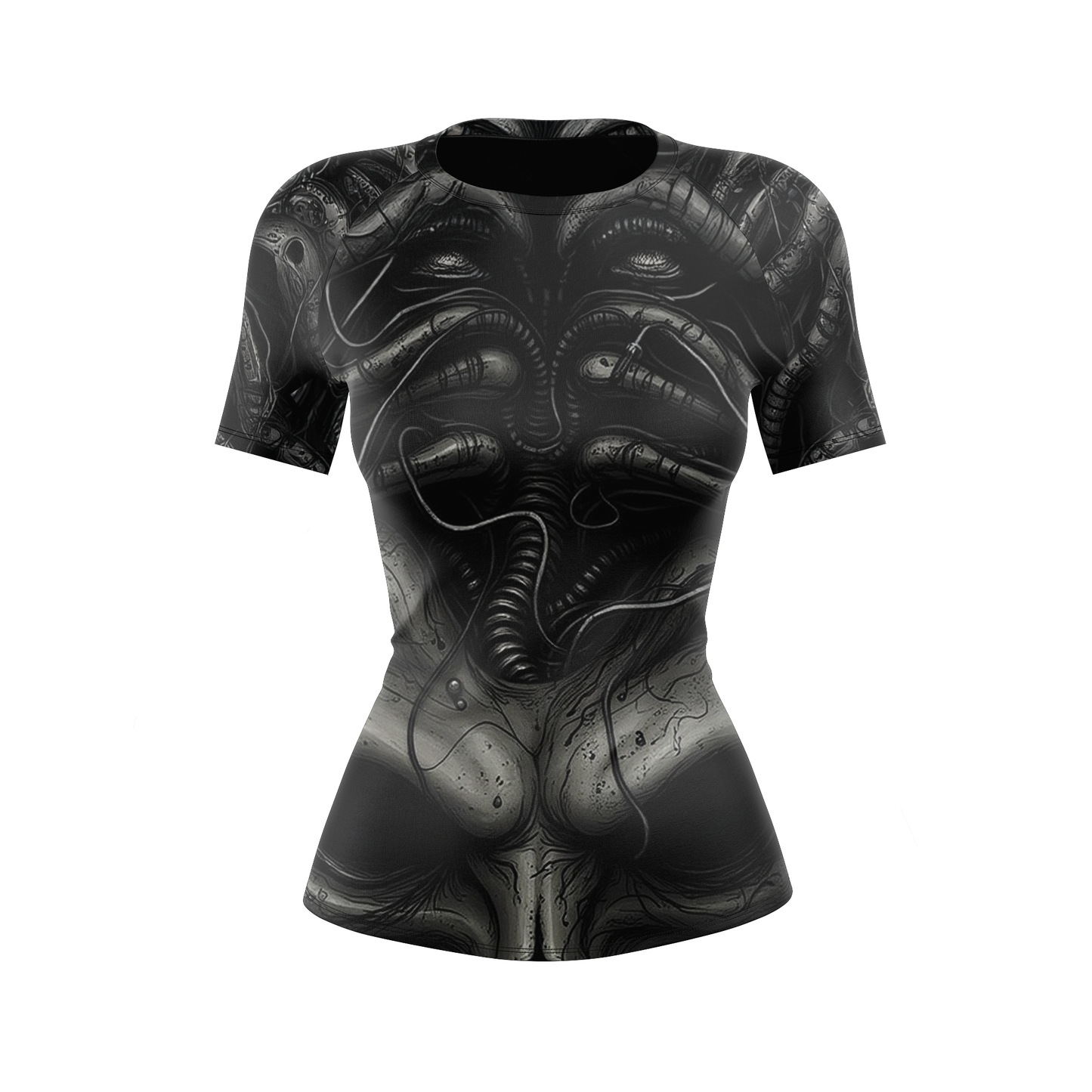 Alien Skeleton Women's BJJ Rash Guard - Shortsleeve