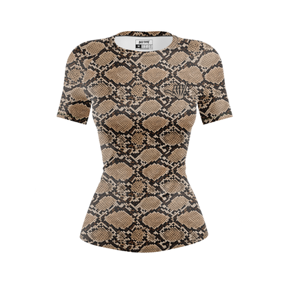 Snakeskin Women's BJJ Rash Guard - Short Sleeve