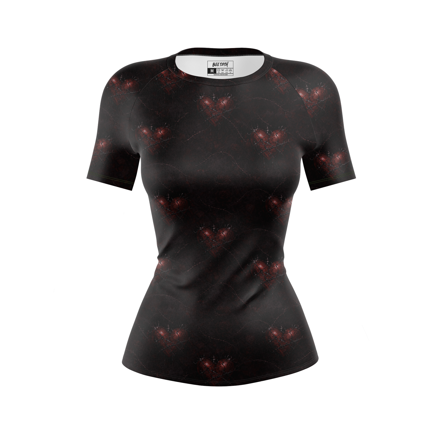 Sacred Heart Women's BJJ Rash Guard - Short Sleeve
