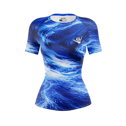 Flow Women's BJJ Rash Guard - Short Sleeve