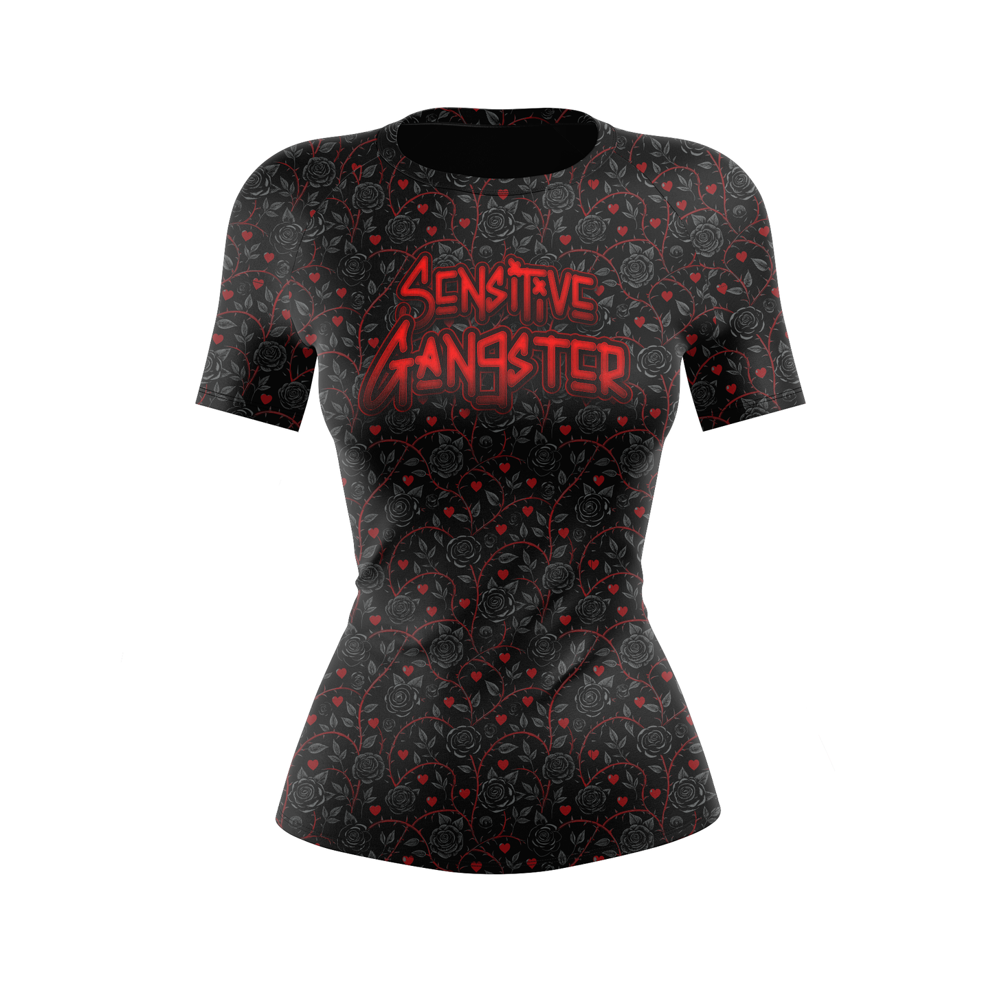 Sensitive Gangster Women's BJJ Rash Guard - Shortsleeve
