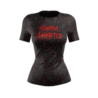 Sensitive Gangster Women's BJJ Rash Guard - Shortsleeve