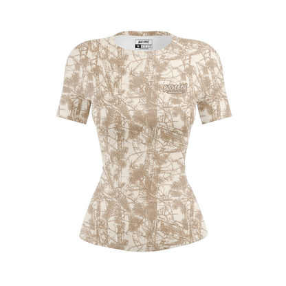 Desert Forest Camo Women's BJJ Rash Guard