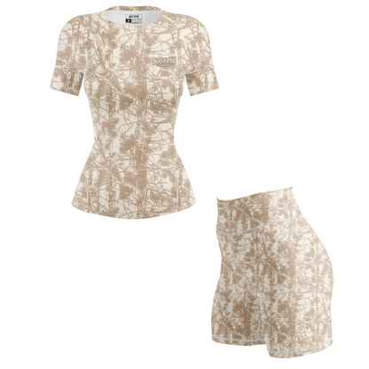 Desert Forest Camo Women's BJJ Rash Guard