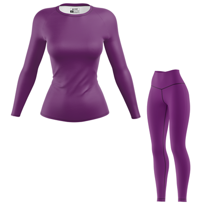 Plain Purple Women's BJJ Rash Guard