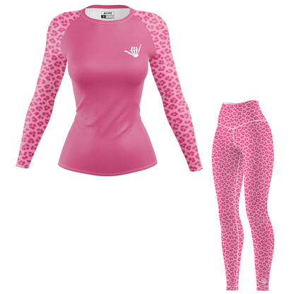 Mid Pink Predator Women's BJJ Rash Guard
