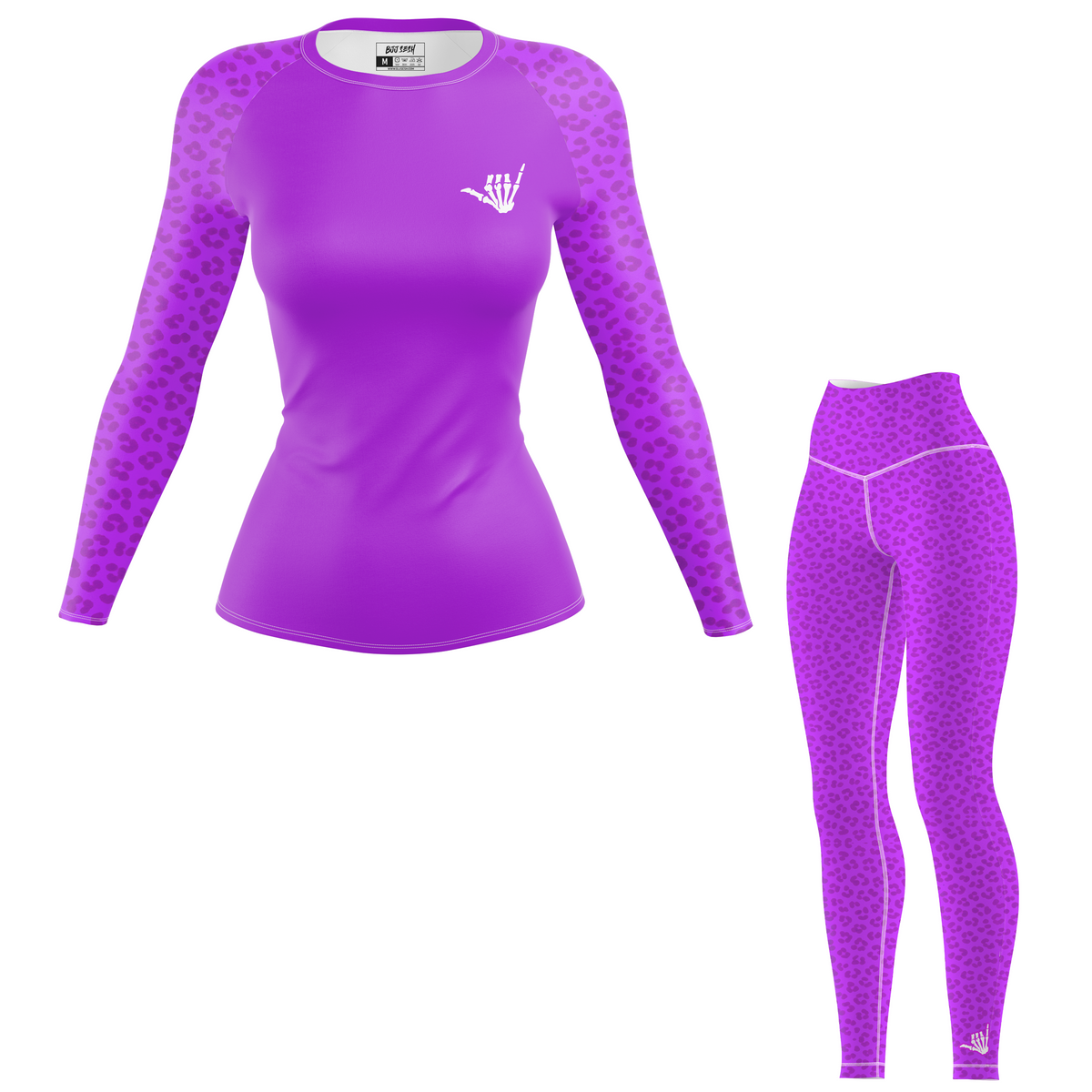 Mid Purple Predator Women's BJJ Rash Guard