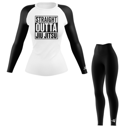 Straight Outta Jiu Jitsu Women's BJJ Rash Guard