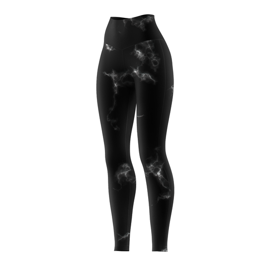Black Marble Lightning Women's BJJ Spats