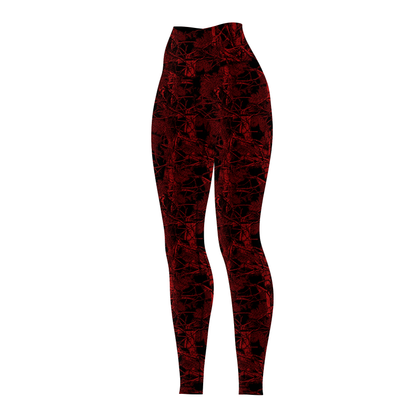 Red Forest Camo Women's BJJ Rash Guard