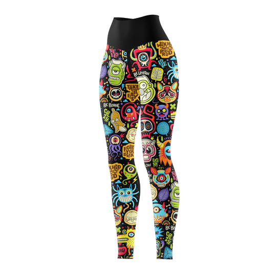 Stay Weird Doodle Women's BJJ Spats