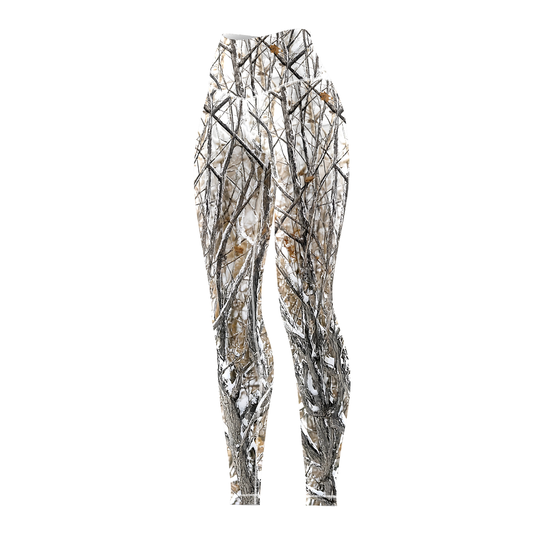 White Camo Tree Women's BJJ Rash Spats
