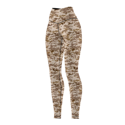 Desert Camo Women's BJJ Rash Guard - Short Sleeve