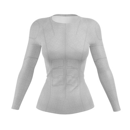 White Essential Women's BJJ Rash Guard