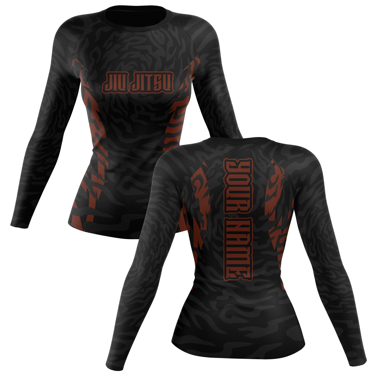 Jiu Jitsu Custom Ranked Women's BJJ Rash Guard