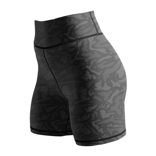 Jiu Jitsu Grey Camo Women's BJJ Spats Shorts