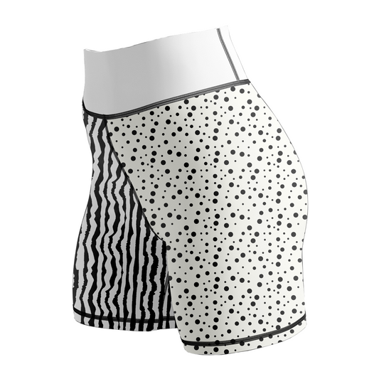 Monochrome Clash Grappler Women's BJJ Spats Shorts