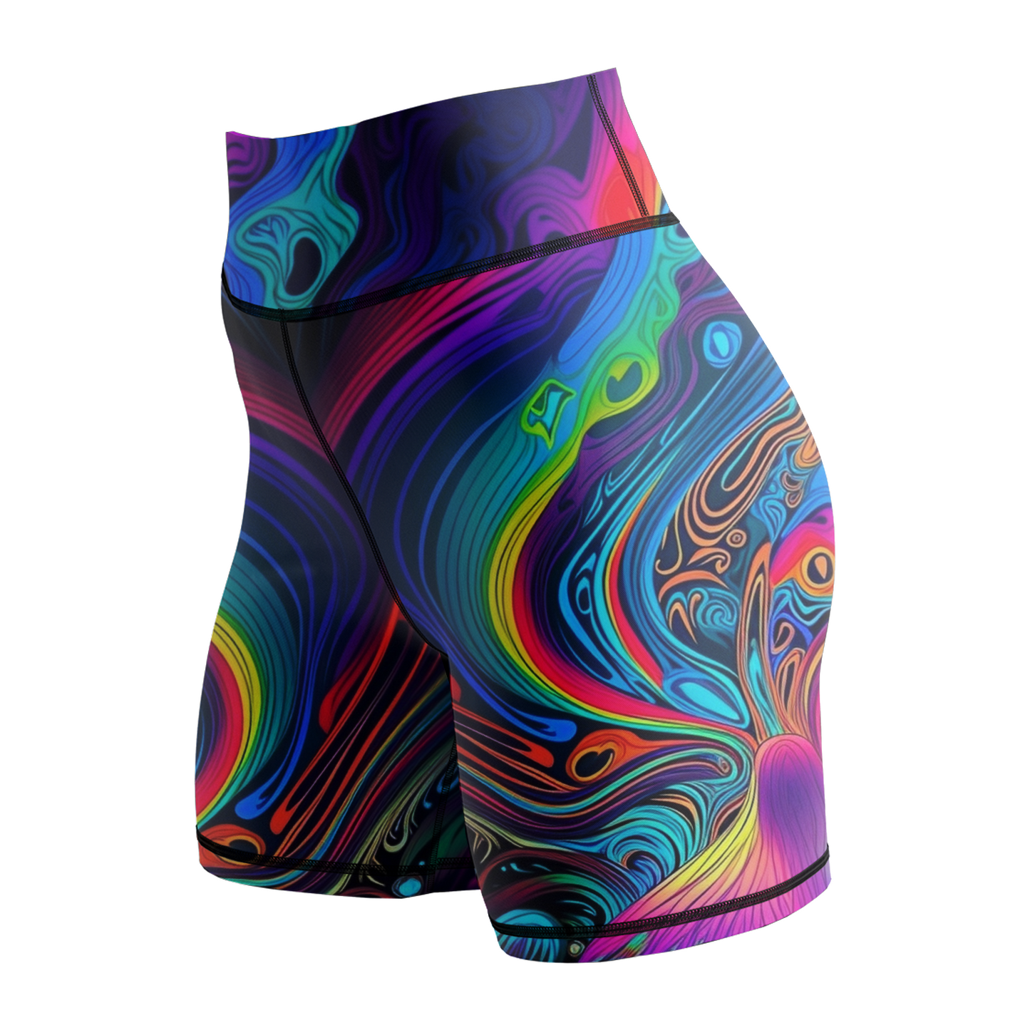 Psychedelic Lock Women's BJJ Spats Shorts