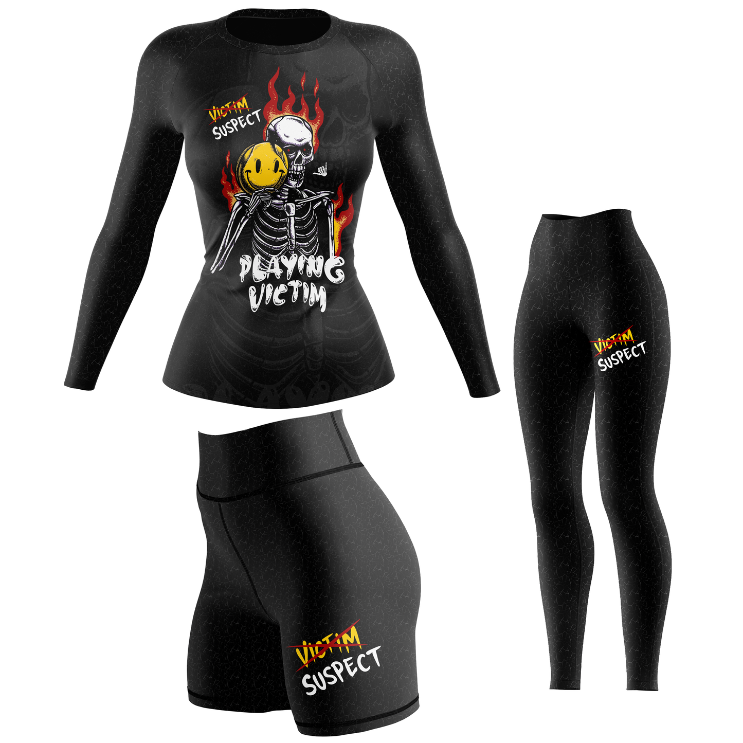 Playing Victim Women's BJJ Rash Guard