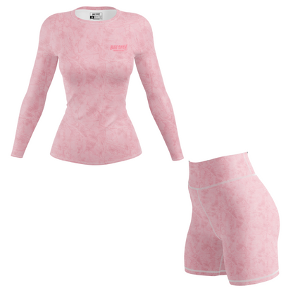 Pink Forest Camo Women's BJJ Rash Guard