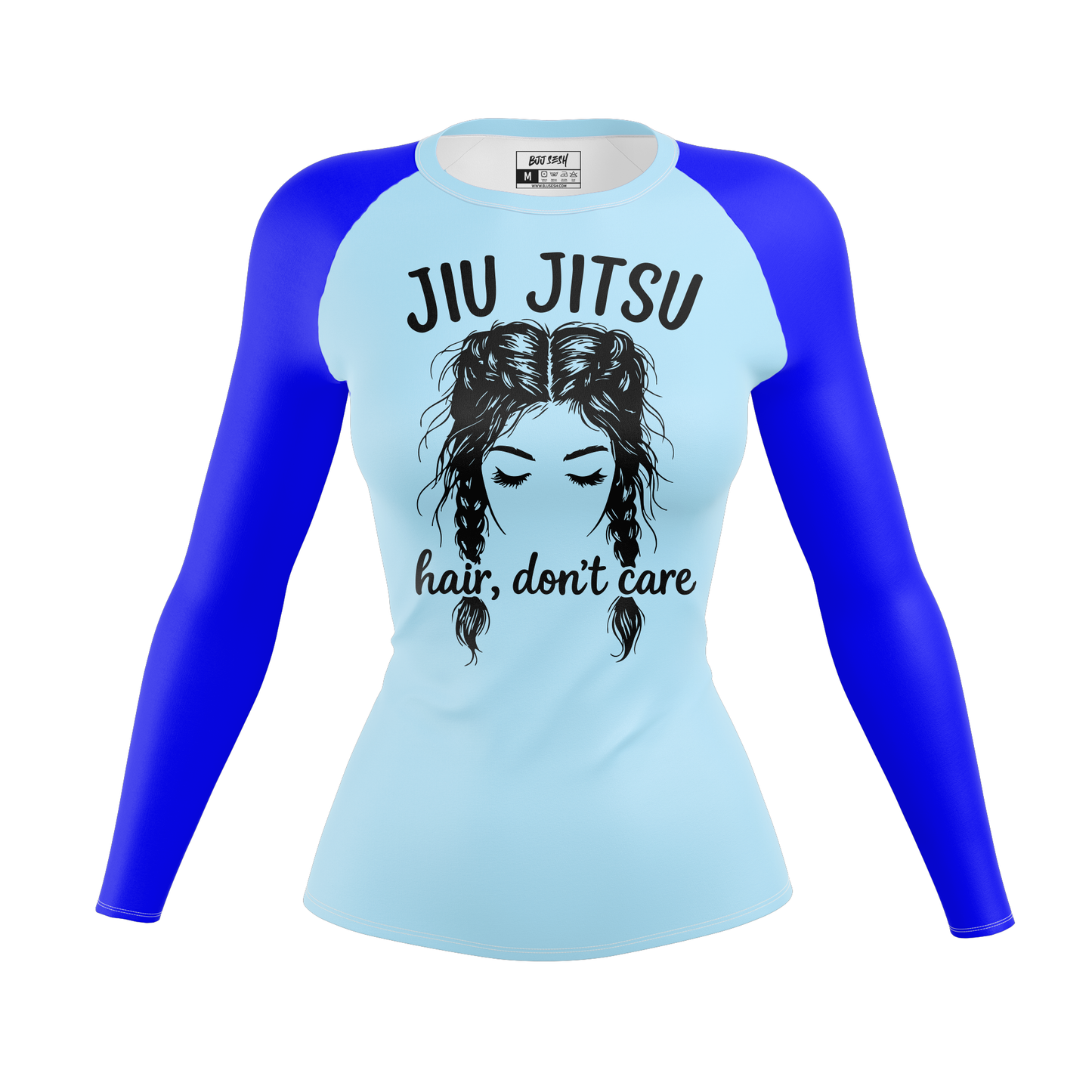 Jiu Jitsu Hair Don't Care Women's BJJ Rash Guard