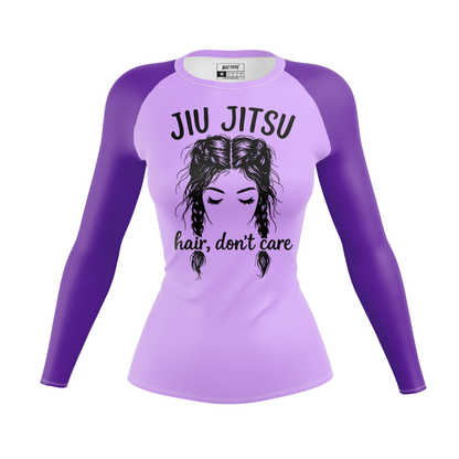 Jiu Jitsu Hair Don't Care Women's BJJ Rash Guard