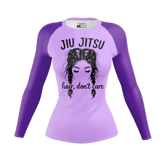 Jiu Jitsu Hair Don't Care Women's BJJ Rash Guard