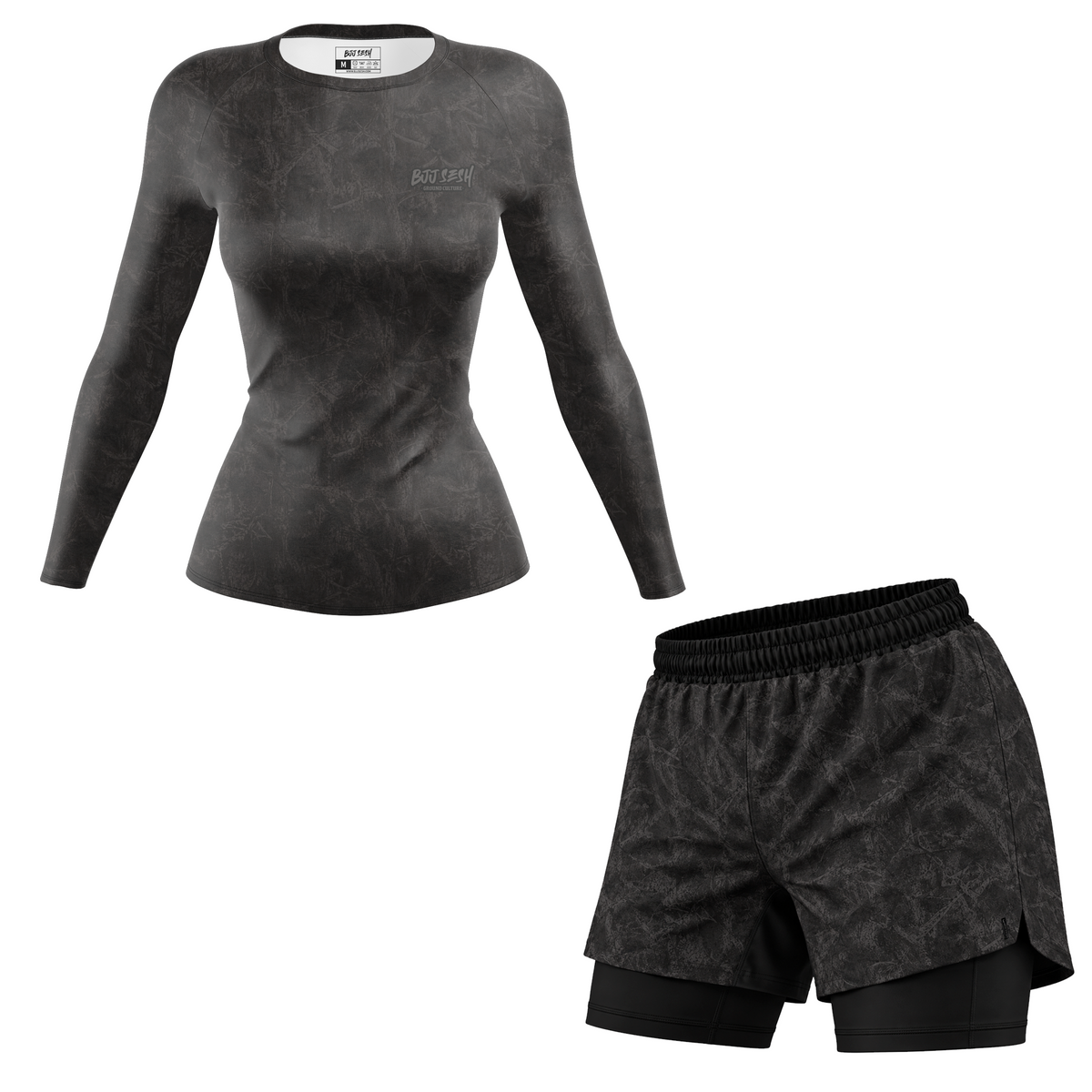 Midnight Forest Camo Women's BJJ Rash Guard