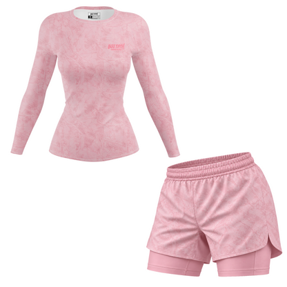 Pink Forest Camo Women's BJJ Rash Guard