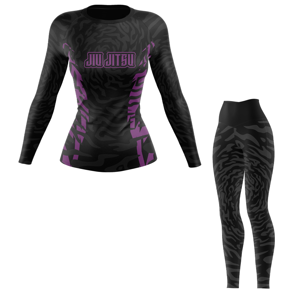 Jiu Jitsu Custom Ranked Women's BJJ Rash Guard