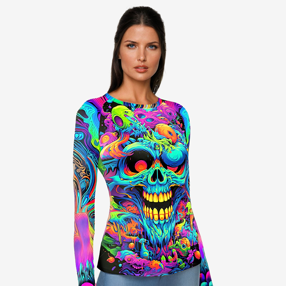 Psychedelic Lock Women's BJJ Rash Guard