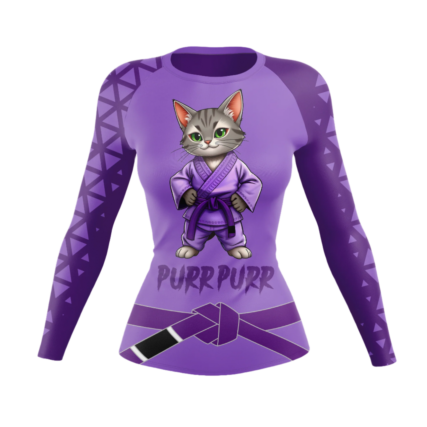 Purr Purr Belt Women’s BJJ Rash Guard