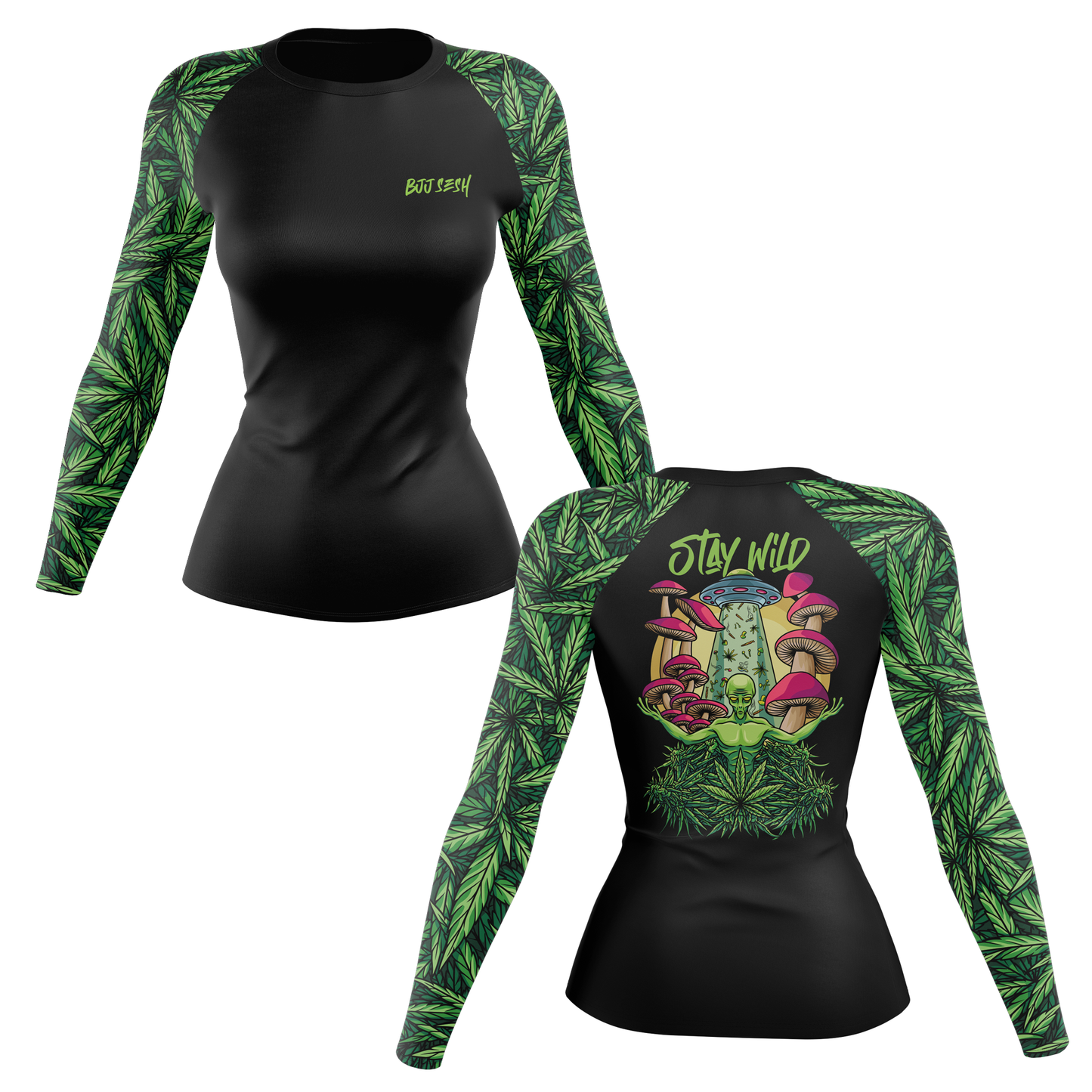 Galactic Mushroom Women's BJJ Rash Guard