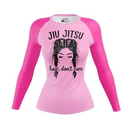 Jiu Jitsu Hair Don't Care Women's BJJ Rash Guard