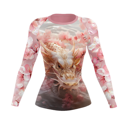 Cherry Blossom Fury Women’s BJJ Rash Guard