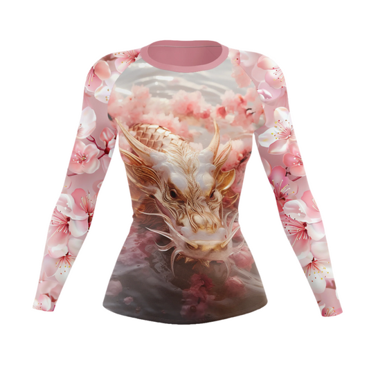 Cherry Blossom Fury Women’s BJJ Rash Guard