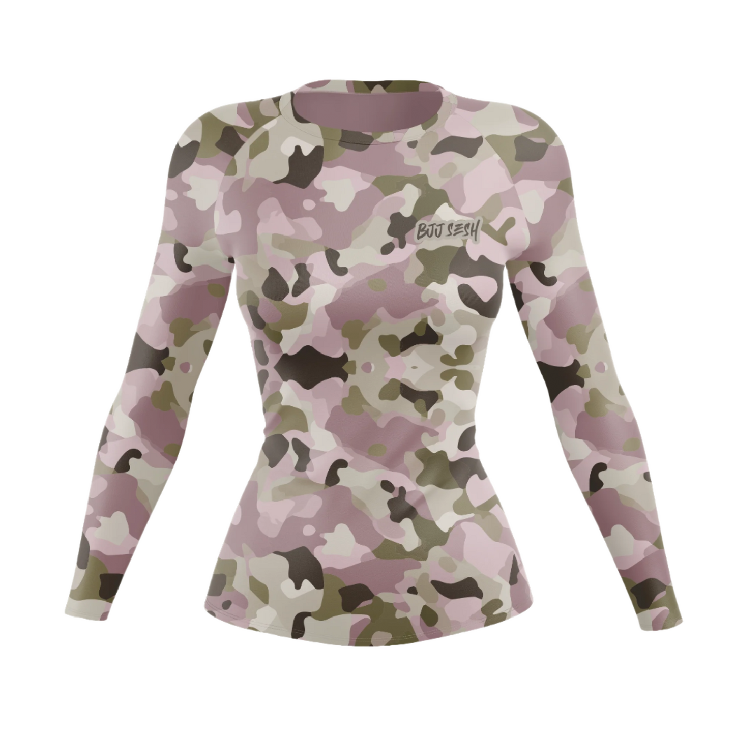 Combat Camo Pink Women’s BJJ Rash Guard