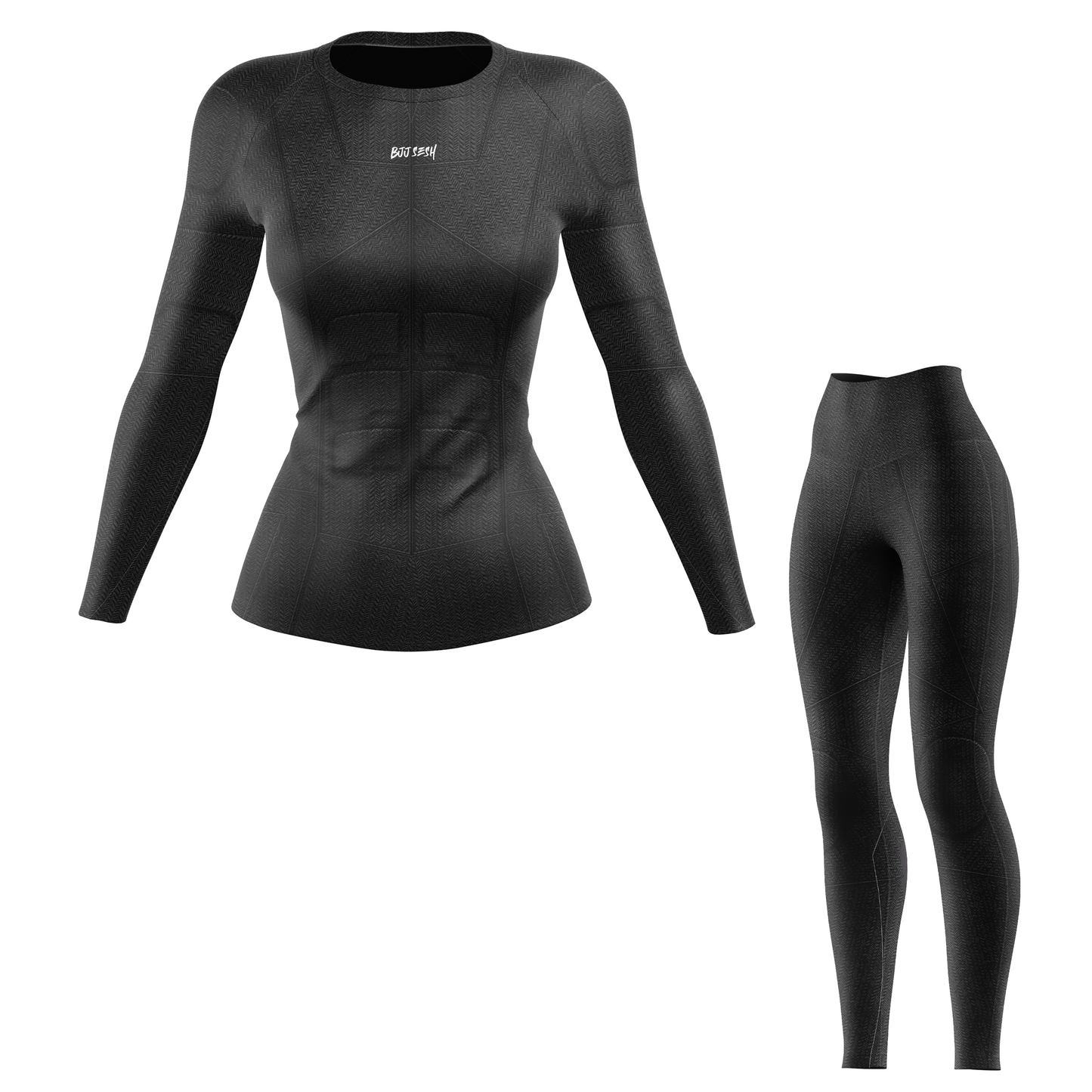 Black Essential Women's BJJ Rash Guard