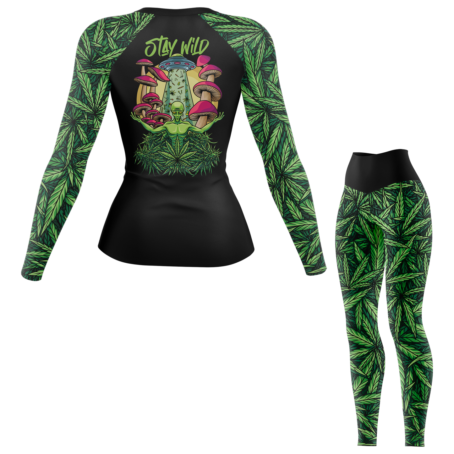 Galactic Mushroom Women's BJJ Rash Guard