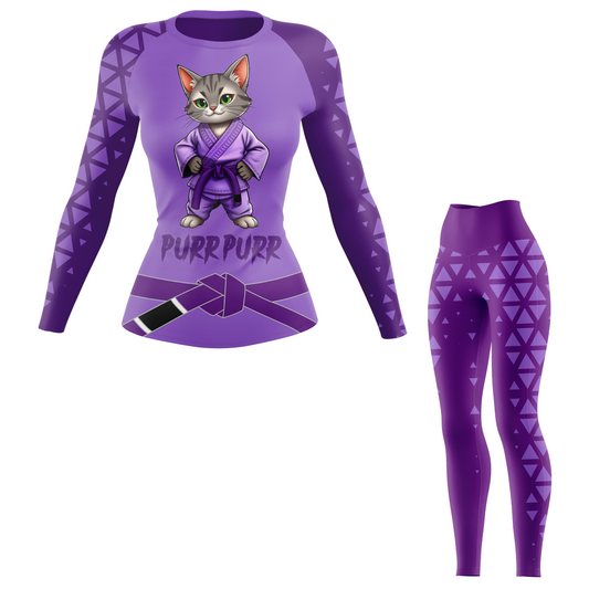 Purr Purr Belt Women’s BJJ Rash Guard