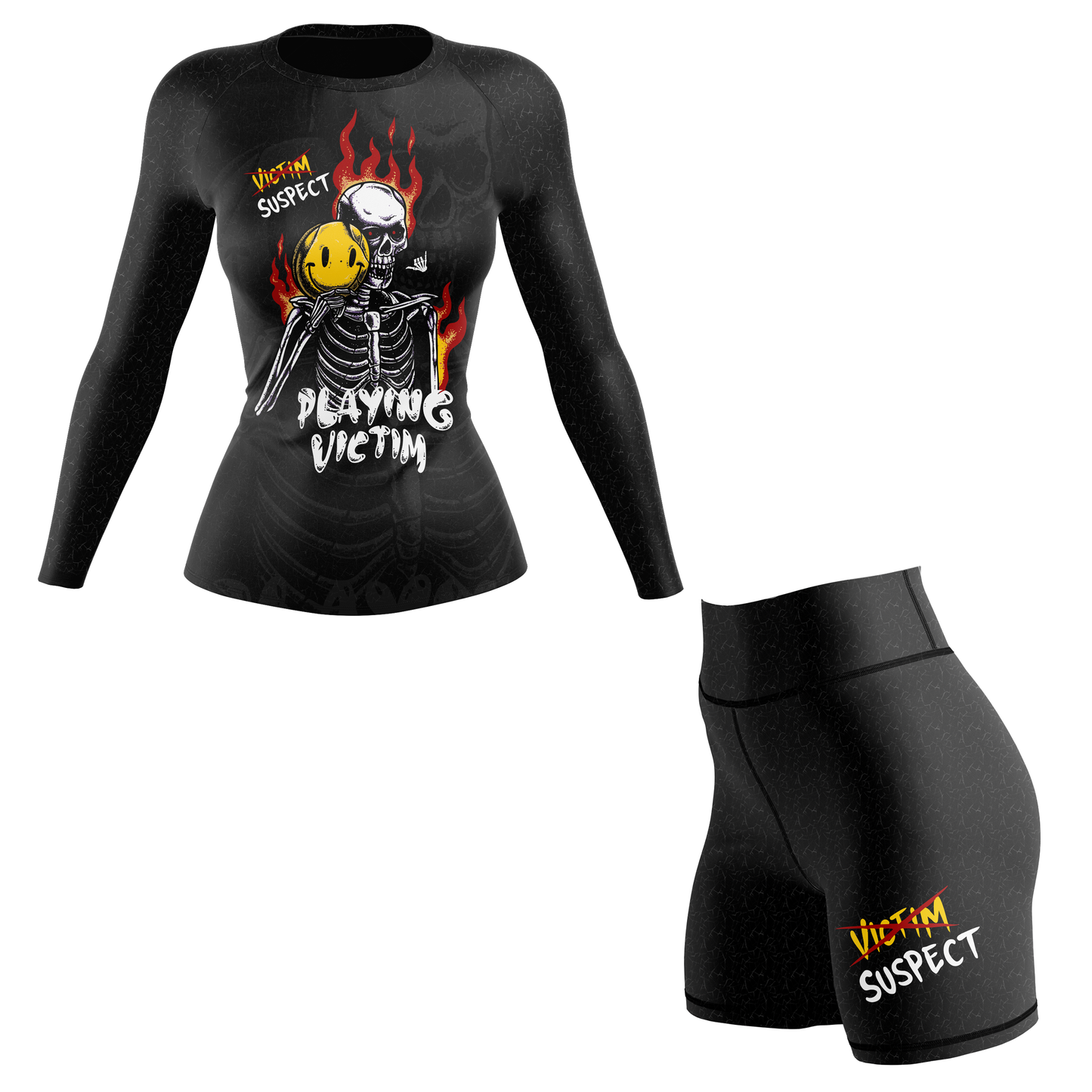 Playing Victim Women's BJJ Rash Guard