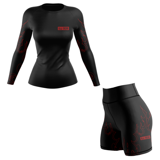 Flame Women's BJJ Rash Guard
