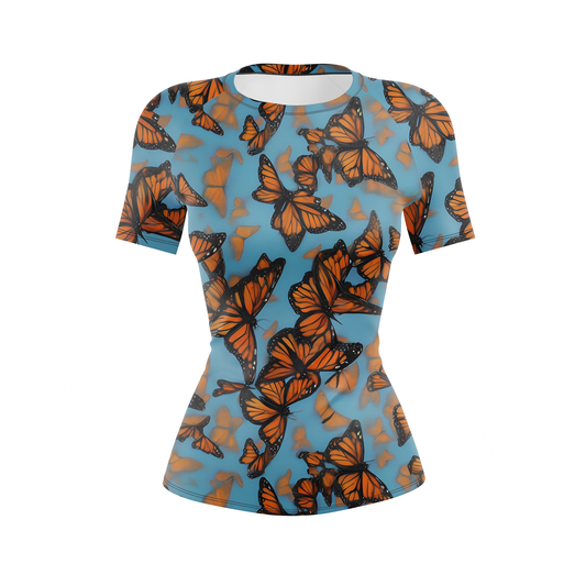 Monarch Wingspan Women's BJJ Rash Guard - Shortsleeve