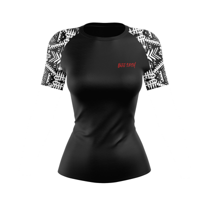 Apocalyptic Choke Women's BJJ Rash Guard - Short Sleeve