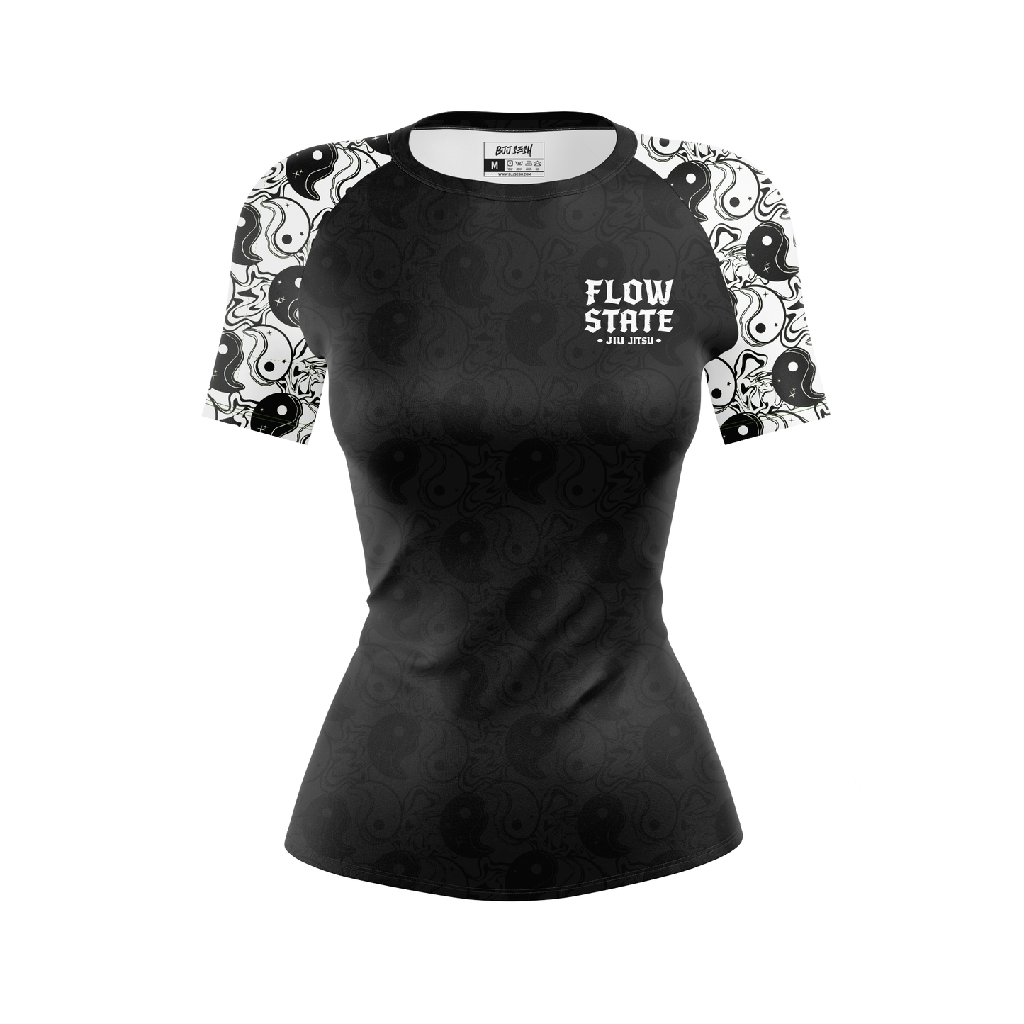 Yin Yang Women's BJJ Rash Guard - Short Sleeve